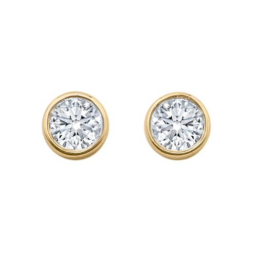 Mappin & Webb Gossamer 18ct Yellow Gold 0.33cttw Diamond Stud Earrings