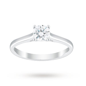 Brilliant Cut 0.70ct 4 Claw Diamond Solitaire Ring In 9ct ...