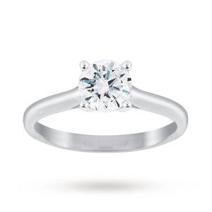 Brilliant Cut 1.00ct 4 Claw Diamond Solitaire Ring In 9ct ...