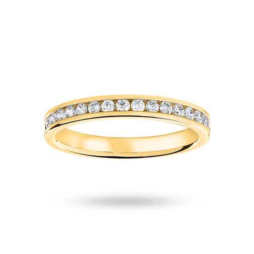 9 Carat Yellow Gold 0.33 Carat Brilliant Cut Half Eternity Ring