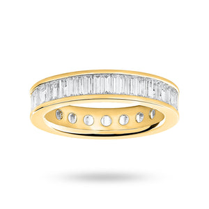 9 Carat Yellow Gold 2.00 Carat Baguette Cut Full Eternity Ring