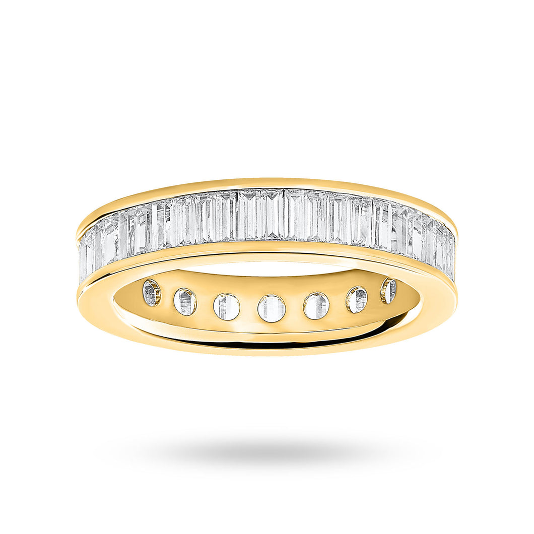 9 Carat Yellow Gold 2.00 Carat Baguette Cut Full Eternity Ring