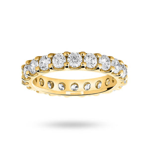 9 Carat Yellow Gold 2.00 Carat Brilliant Cut Claw Set Full Eternity Ring