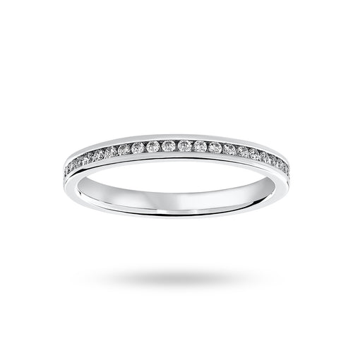 9 Carat White Gold 0.33 Carat Brilliant Cut Channel Set Full Eternity Ring