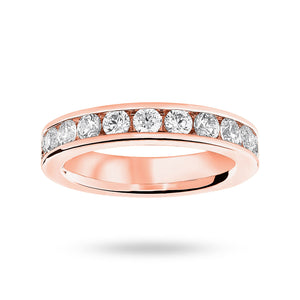 9 Carat Rose Gold 2.00 Carat Brilliant Cut Channel Set Full Eternity Ring