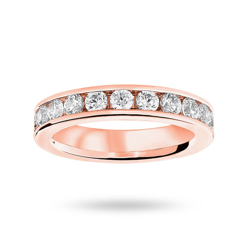 9 Carat Rose Gold 2.00 Carat Brilliant Cut Channel Set Full Eternity Ring