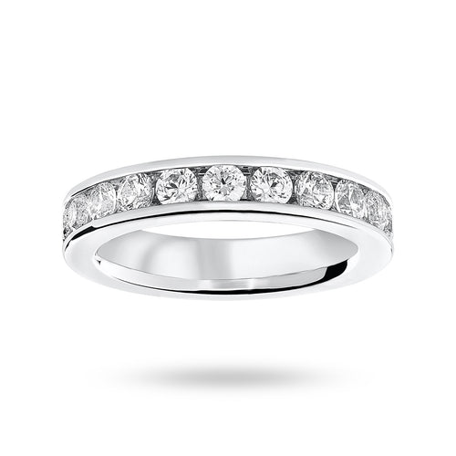 9 Carat White Gold 2.00 Carat Brilliant Cut Channel Set Full Eternity Ring