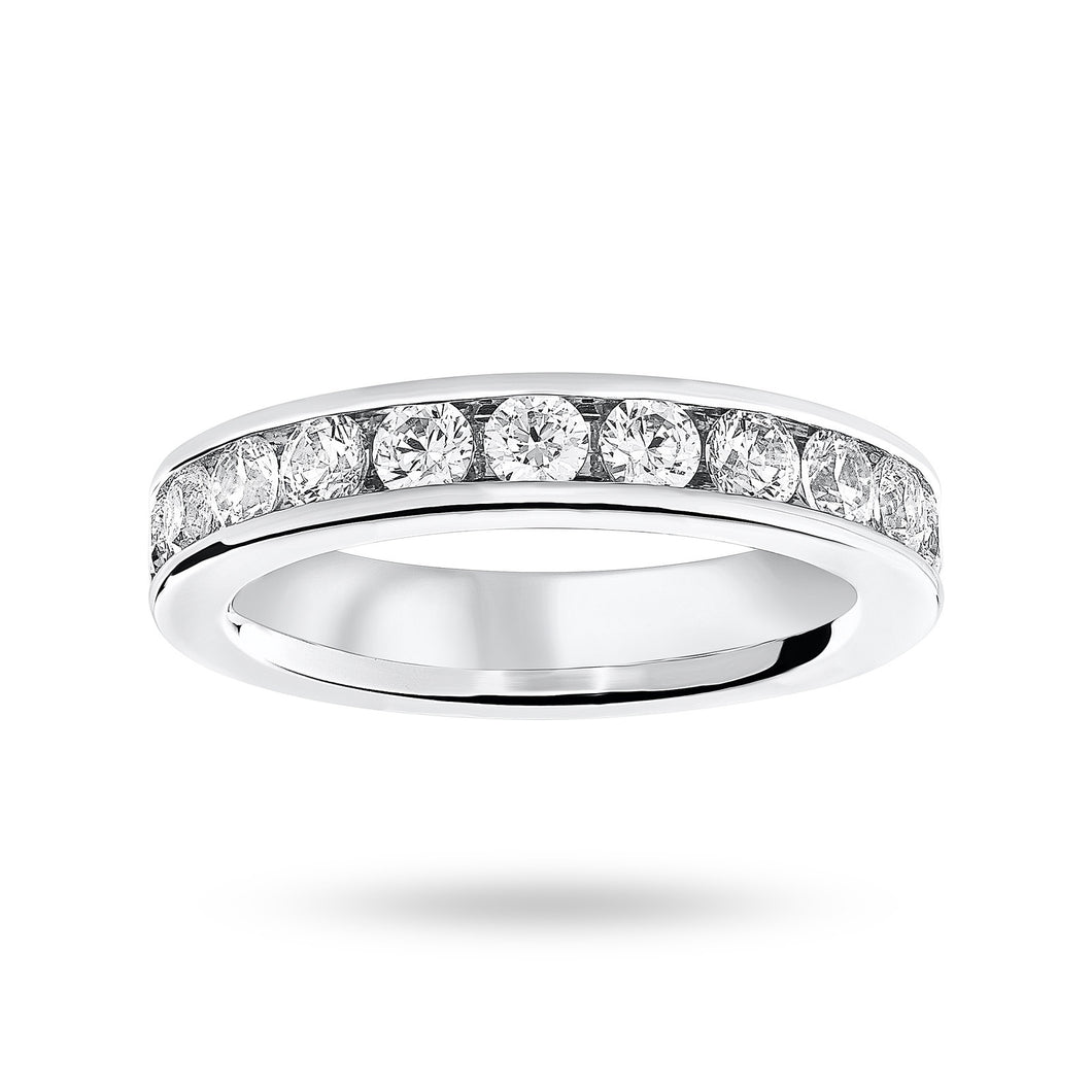 9 Carat White Gold 2.00 Carat Brilliant Cut Channel Set Full Eternity Ring