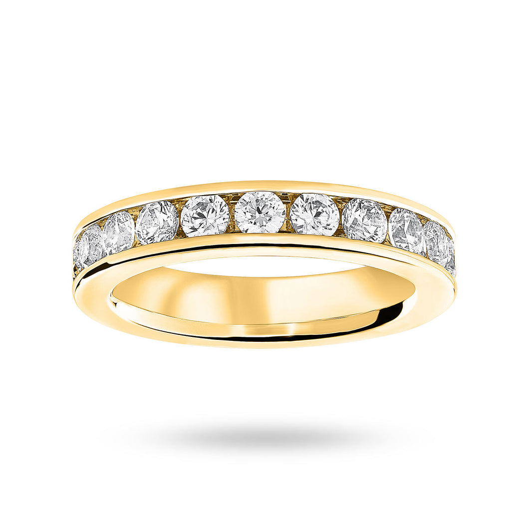 9 Carat Yellow Gold 2.00 Carat Brilliant Cut Channel Set Full Eternity Ring