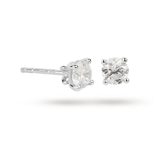 9ct White Gold 0.25ct Brilliant Cut Stud Earrings