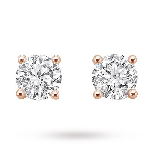 9ct Rose Gold 0.25ct Brilliant Cut Stud Earrings