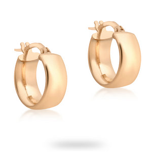 9ct Rose Gold Small Hoop Earrings