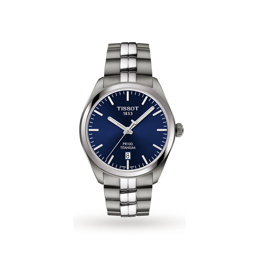 Tissot Mens PR100 Titanium Watch