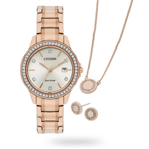 Citizen Rose Gold Ladies Gift Set