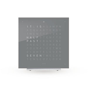 Qlocktwo Touch Early Grey Tea Table Clock 13.5cm