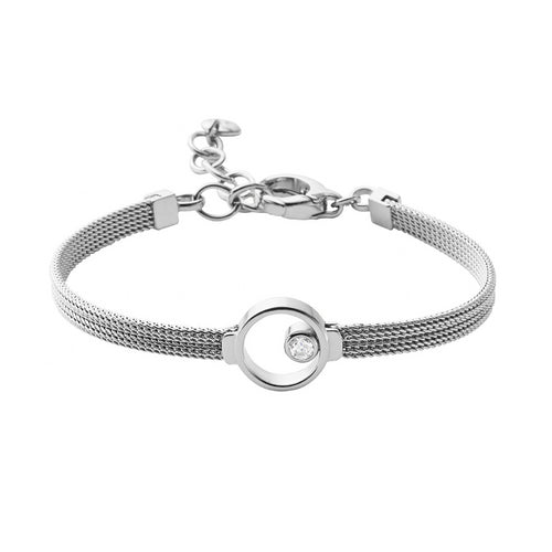 Skagen Elin Silver-Tone Crystal Bracelet