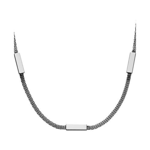 Skagen Merete Silver-Tone Mesh Necklace