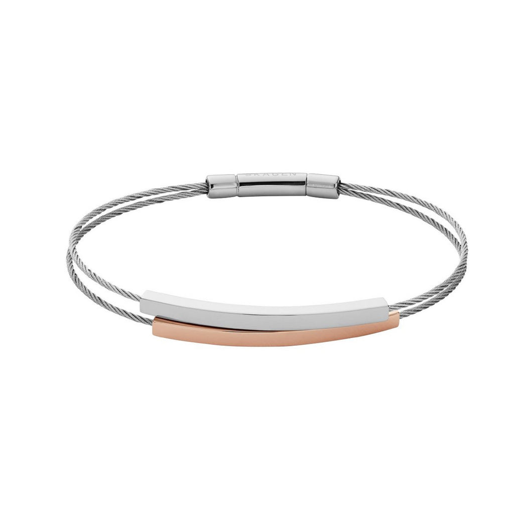 Skagen Elin Two-Tone Cable Bracelet