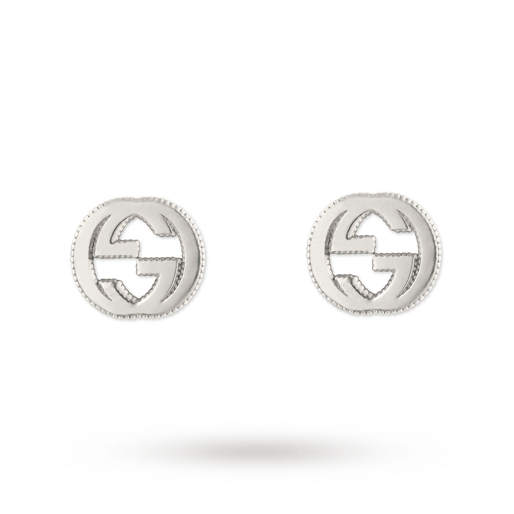 Gucci Interlocking G Earrings in Silver