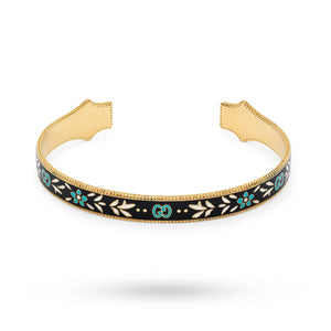 Gucci Icon Bracelet in 18ct Yellow Gold with Enamel