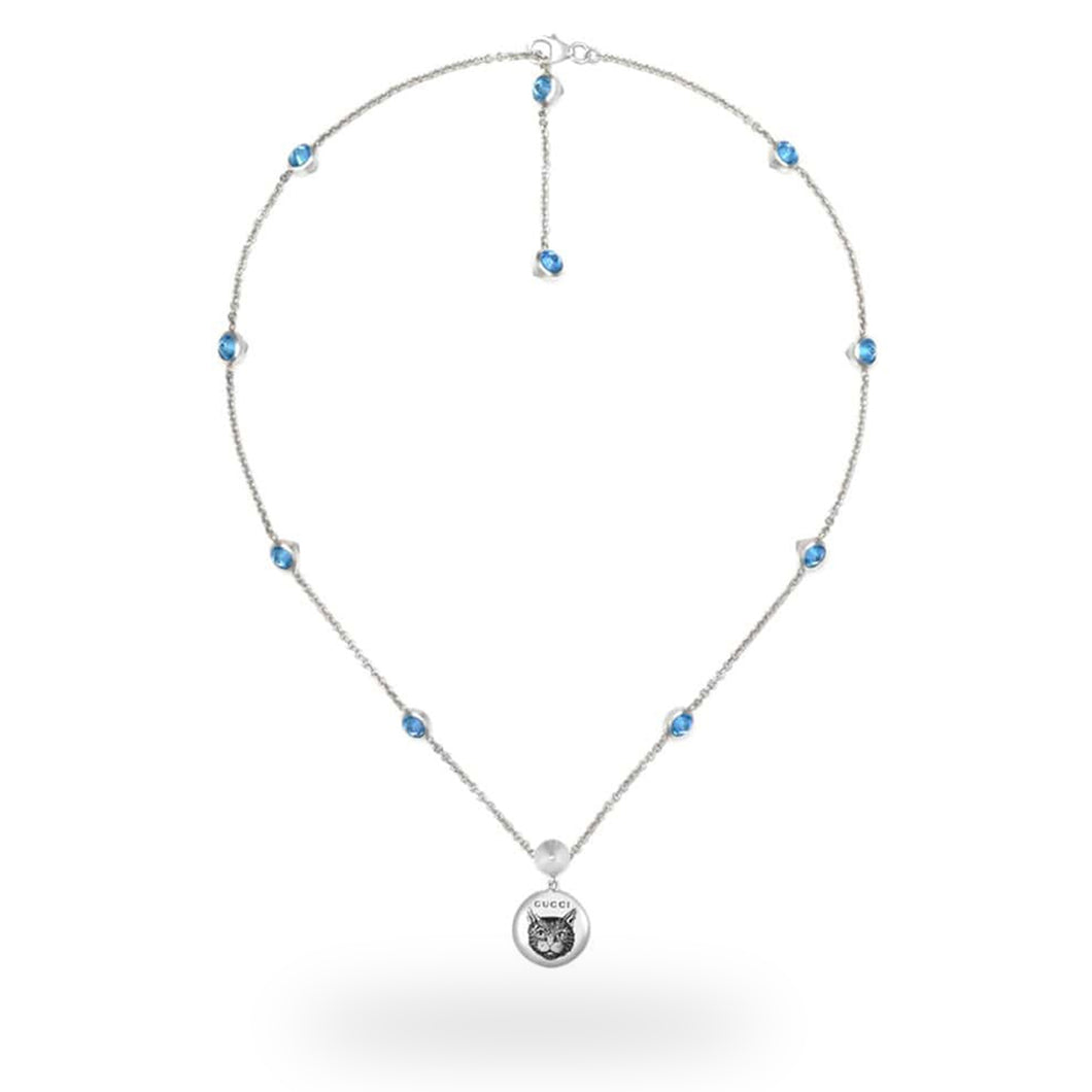 Gucci Blind for Love Blue Necklace