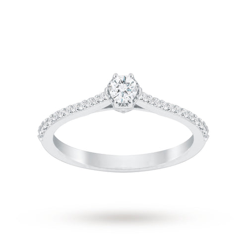 Jenny Packham 18 Carat White Gold 0.33 Carat Diamond 6 Cl ...