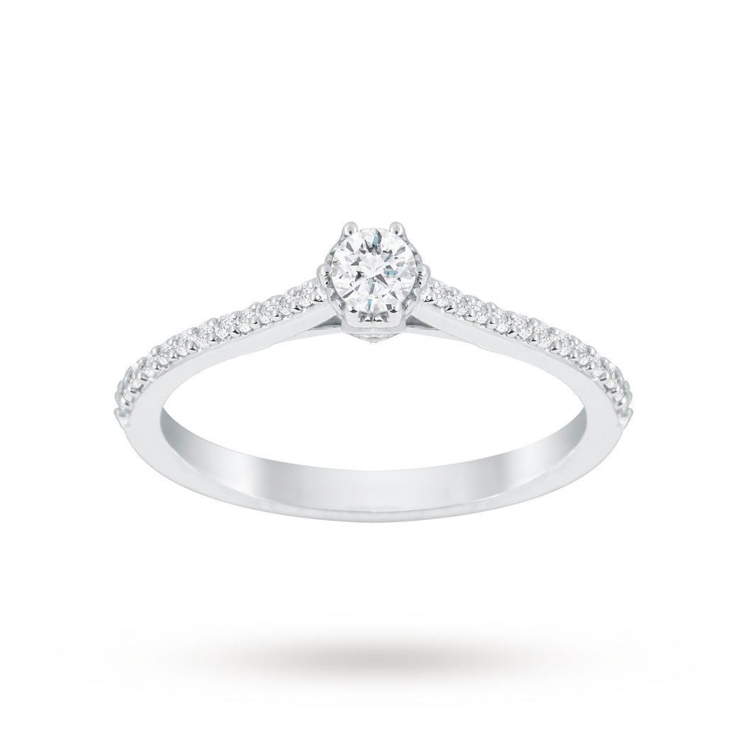 Jenny Packham 18 Carat White Gold 0.33 Carat Diamond 6 Cl ...