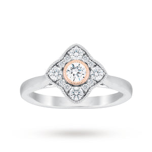 Jenny Packham 18 Carat White Gold 0.50 Carat Diamond Clus ...