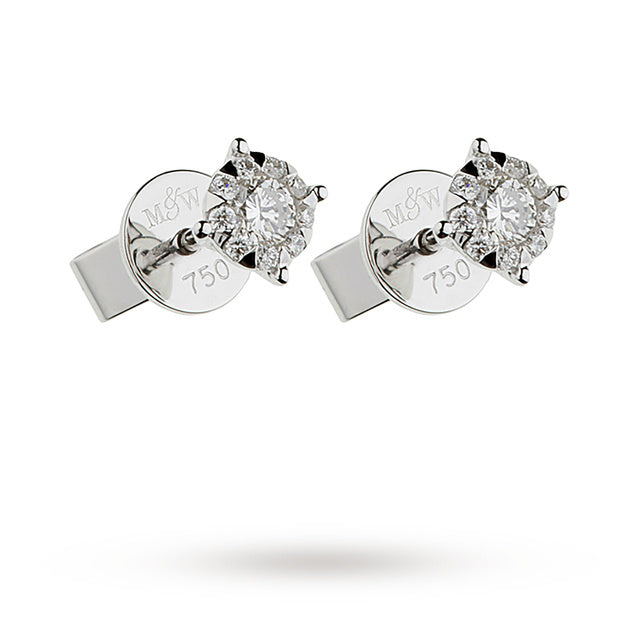 Mappin & Webb Masquerade 0.34ct Diamond Stud Earrings