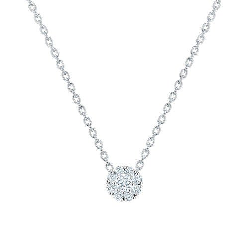 Birks Snowflake 0.15ct Diamond Cluster Pendant