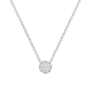 Birks Snowflake 0.15ct Diamond Cluster Pendant