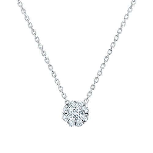 Birks Snowflake 0.24ct Diamond Cluster Pendant