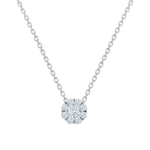 Birks Snowflake 0.24ct Diamond Cluster Pendant