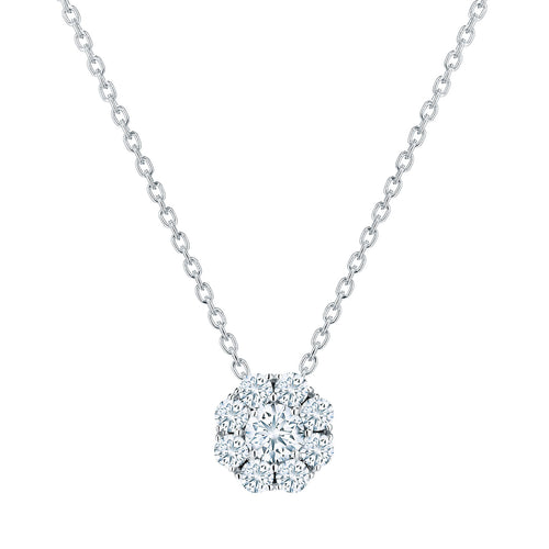 Birks Snowflake 0.46ct Diamond Cluster Pendant