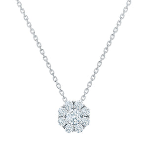 Birks Snowflake 0.46ct Diamond Cluster Pendant