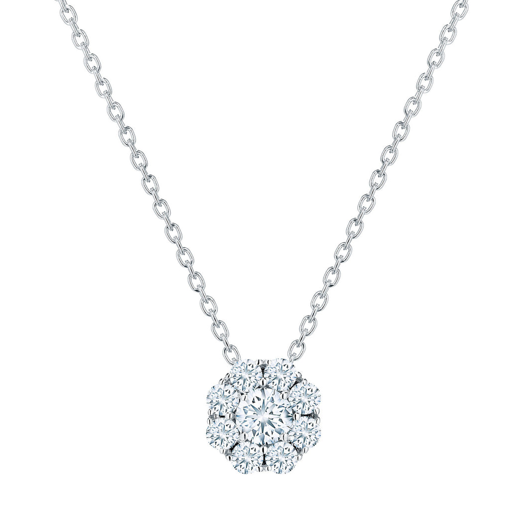 Birks Snowflake 0.46ct Diamond Cluster Pendant