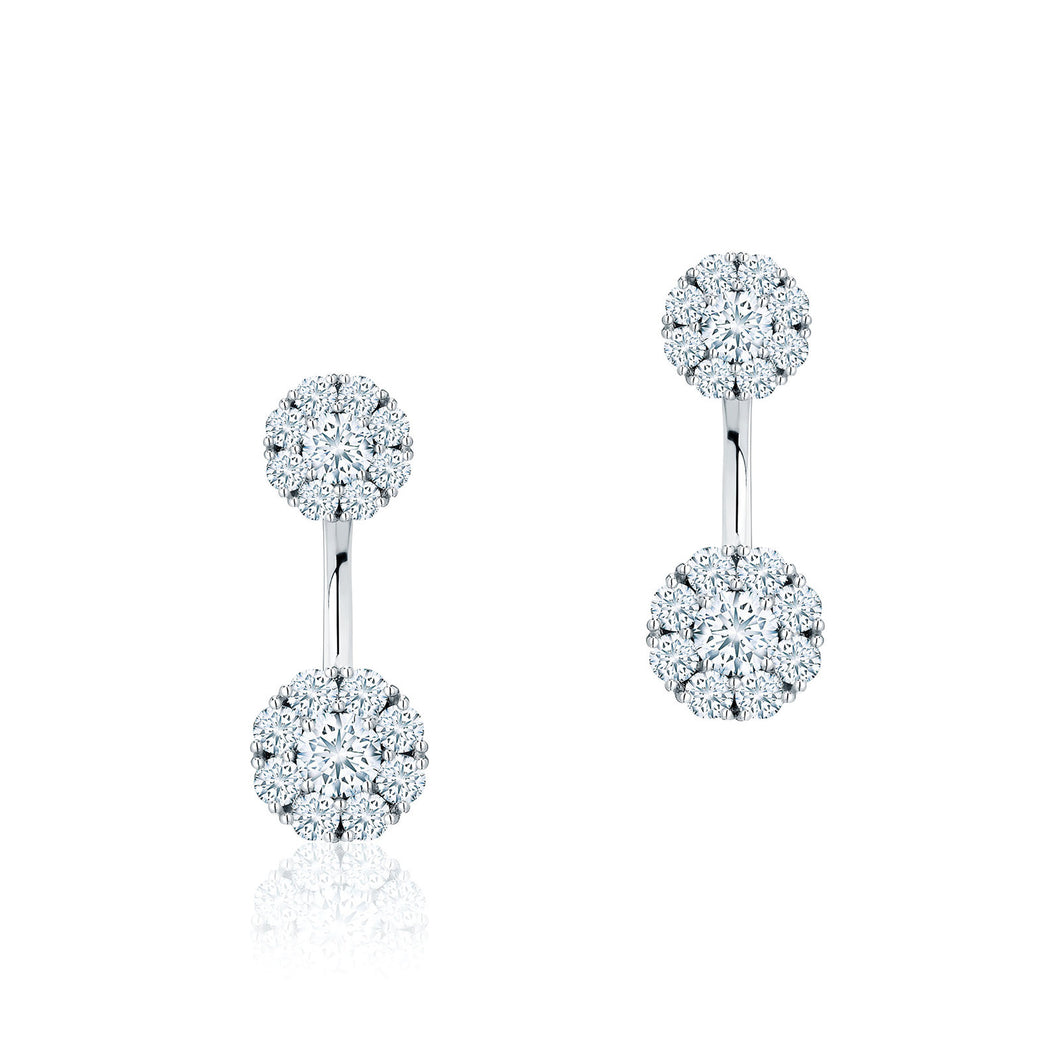 Birks Snowflake Small Round Jacket Earrings