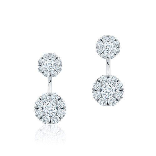 Birks Snowflake Large Round Jacket Earrings