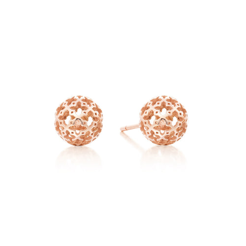 Birks Muse Mesh Ball Stud Earrings