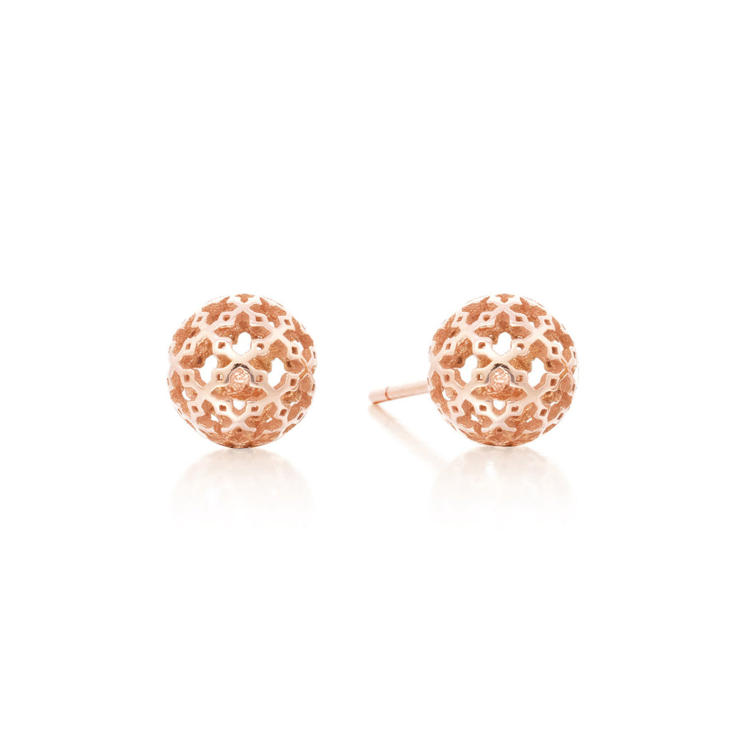 Birks Muse Mesh Ball Stud Earrings