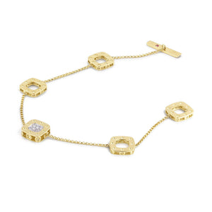 Roberto Coin Pois Moi 18ct Yellow And White Gold 0.124ct Diamond Bracelets