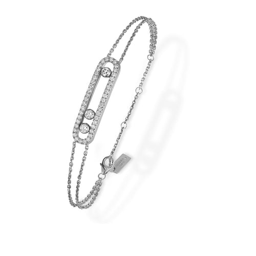 Messika Move Classique Uno Double Pave Bracelet