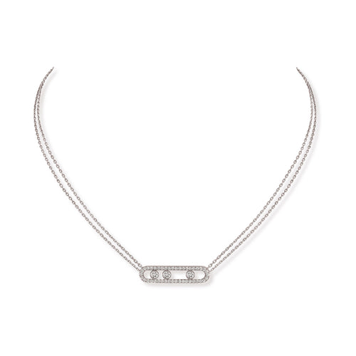 Messika Move Classique Diamond Pave Necklace