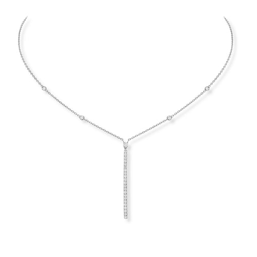 Messika Gatsby Vertical Bar Necklace