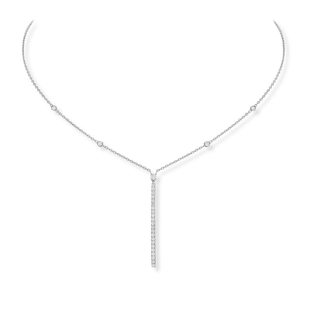 Messika Gatsby Vertical Bar Necklace