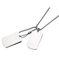 Inspirit Stainless Steel Double Dog Tags - A3540