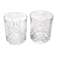 Pair Of Classic Cut Glass Whiskey Tumblers - A4062