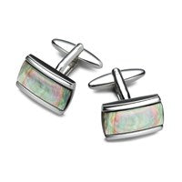 Smoky Mother Of Pearl Cufflinks - A5316