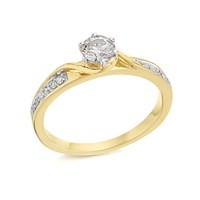 9ct Gold Diamond Ring - 1/2ct - D5117-N
