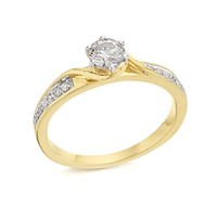 9ct Gold Diamond Ring - 1/2ct - D5117-P